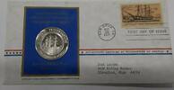 Exonumia Medal Postmasters Of America Commemorative Silver the Charles W. Morgan -