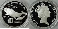 Weltmünzen Australia $10 Southern Right Whale- Proof .925 Silver Coin w/ Box & COA -