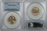 USA 1957-D Nickel 5c Coin PCGS MS-65 1E -