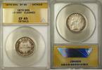 Weltmünzen Shilling Great Britain Die 6 1S Silver Coin ANACS EF-45 Details Cleaned -