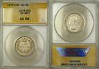 Weltmünzen Shilling Great Britain Die 68 1S Silver Coin ANACS AU-58 -