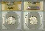 Weltmünzen Mark 1914-F Germany 1M Silver Coin ANACS MS-66 -