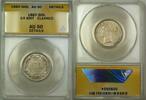 Weltmünzen Shilling Great Britain 1S Silver Coin ANACS AU-50 Details Cleaned -