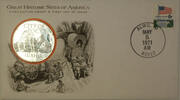 Exonumia Medal Almo Idaho Great Historic Site Proof Silver First Day Cover -