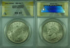 Weltmünzen 1 Crown New Zealand ANACS MS 64 Commemorative Silver Coin KM#22 -