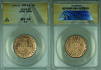 Weltmünzen Cent Hong Kong One 1c Coin ANACS MS-64 RB Mostly Red (WB1) -