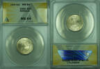 Weltmünzen 64 50 Centesimi 50C Somalia ANACS MS Silver Coin KM#4 -