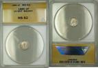 Weltmünzen Penny Great Britain Queen Victoria Maundy 1P Silver Coin ANACS MS-62 -