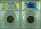 Weltmünzen Ore 2O Sweden ANACS EF 40 Large Letters 2 Ore Coin KM#746 -