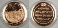 Exonumia Bronze Proof Medal Settlers Rush to Oklahoma April 22 1889 -
