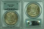 USA $1 Coin Morgan Silver Dollar PCGS MS-63 Toned (36) K -