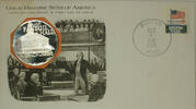 Exonumia Medal Boston Massachusetts Great Historic Site Proof Silver First Day Cover -