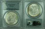 USA $1 Coin Morgan Silver Dollar PCGS MS-63 (36) BB -