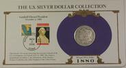 USA $1 Coin 1880 Morgan Silver Dollar  in Postmarked PCS Holder with 2 S... 54.86 £ Tax included +  18.49 £ shipping