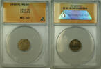 Kanada 5 Cents Canada Silver Coin of King George V ANACS MS-60 UNC -