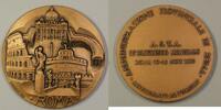 Exonumia Bronze Italy Assesorato Al Turismo 55th World Congress Rome Medal in Case -