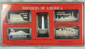 Exonumia Wonders of America Hamilton Mint .999 Fine 1oz Group V Silver Ingot Collection -