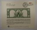 Briefmarken 1901 $ BEP Souvenir Card B 88 ANA 1986 MidYear back $10 LT Visitors cancelled -