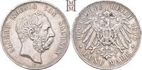 REICHSSILBERMÜNZEN 5 Mark 1900 E SACHSEN Albert, 1873-1902. Randfehler, ... 69.36 £  +  13.00 £ shipping