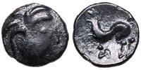 Typ 'Baumreiter', Ostkelten AR Obol Imitation Philip II. v. Makedonien. Zeus / Pferd -