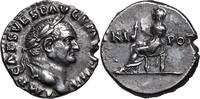 Vespasianus (69-79) AR Denar Rom, 72-73. Vesta thront. Gutes Portrait! vz- 208.07 £  +  25.14 £ shipping