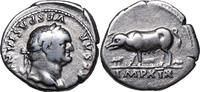 Vespasian (69-79) AR Denar Rom, 77-78. SAU mit FERKEL. ss- 155.18 £  +  25.14 £ shipping