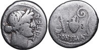 C. Julius Caesar (49-44 BCE) AR Denar Mzst Sizilien. Ceres, Priestergerä... 251.42 £  +  25.14 £ shipping