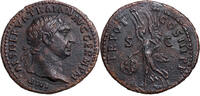 Trajan (98-117) AE As Rom, 99/100. VIKTORIA schreitet mit Globus. ss 160.39 £  +  25.14 £ shipping