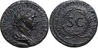 Trajan (98-117) Æ Dupondius Rom, 115-116. SC im Kranz. ss- 84.96 £  +  25.14 £ shipping