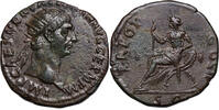 Trajan (98-117) Æ Dupondius Rom, 98/99. Abundantia thront auf Füllhörner... 154.32 £  +  25.14 £ shipping