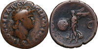 Nero (54-68) &AElig; As Rom, 65. VIKTORIA mit Schild. Ex. Altsammlung 2003 ss 134.57 &pound;  +  16.08 &pound; shipping