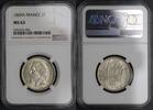 France 2 Francs 1869 A NGC MS 63 602.53 £  +  43.35 £ shipping