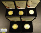 DEUTSCHLAND 200 Euro 2002 A/D/F/G/J J 494 - Währungsunion - kompletter Satz - TOP STG
