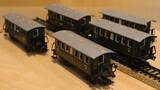 1949-1970 Märklin 4040 5 mal Personenwagen , H0, ohne OVP, gebraucht gut-sehr gut