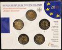 BRD 5 X 2 € KMS 30 Jahre Mauerfall 2€ in der OVP -