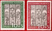 BUND 10+5/20+5 Pfennig Michel 139-140 - 700 Jahre Marienkirche Luebeck -