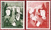 BUND 10+2/20+3 Pfennig Michel 153-154 - Jugend: Zweiter Bundesjugendplan -