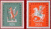 BUND 10+5/20+10 Pfennig Michel 286-287 - Jugend: Volkslieder -