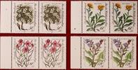Deutschland Pärchen-Seitenrand Michel 1188-1191 - Wohlfahrt: Gefährdete Alpenblumen -