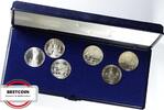 6 x 1 RUBEL 1977-1980 RUSSLAND Olympiade Moskau - Set mit 6 Münzen im Etui STG