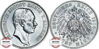 SACHSEN 5 Mark 1914 E J 136 - König Friedrich August III. VZ 82.36 £78.24 £  +  8.67 £ shipping