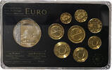 MALTA 3,88 € + Medaille KMS 2008 - Prestige-Coinset vergoldet Rhodium in einem Hartplastik-Blister -