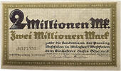 MÜNSTER 2 x 2 Millionen Mark NOTGELD Münster 37753+4 I 50.28 £  +  8.67 £ shipping