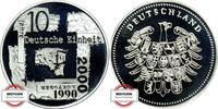 BRD Medaille - 10 Jahre Deutsche Einheit - versilbert - gekapselt -