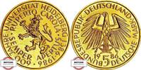 BRD 5 DM J 439 - Uni Heidelberg - 24 K. vergoldet -