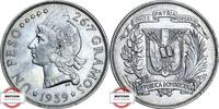 DOMINIKANISCHE REPUBLIK 1 Peso KM 22 - Indianerin mit Kopfschmuck -