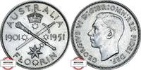 AUSTRALIEN 1 Florin KM 47 - geprägt unter Georg VI. -