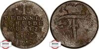 WALDECK 1 Pfennig Weingärtner 783 - geprägt unter Friedrich -
