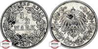 KAISERREICH 1/2 Mark J 16 - Kursmünze -