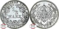 KAISERREICH 1/2 Mark J 16 - Kursmünze -